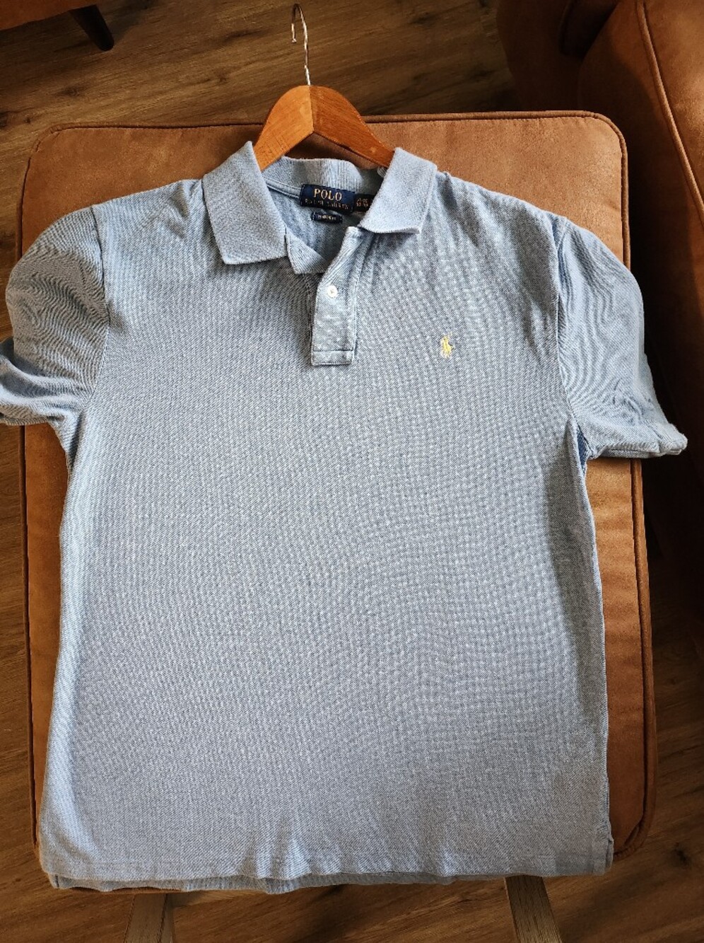 Light Blue Polo Shirt with Embroidered Logo - Classic Men’s Polo